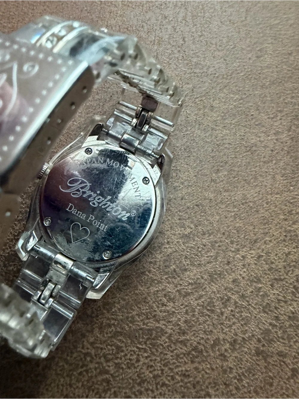 Brighton Silver Crystal Bezel Women's Watch - NEW BATTERY